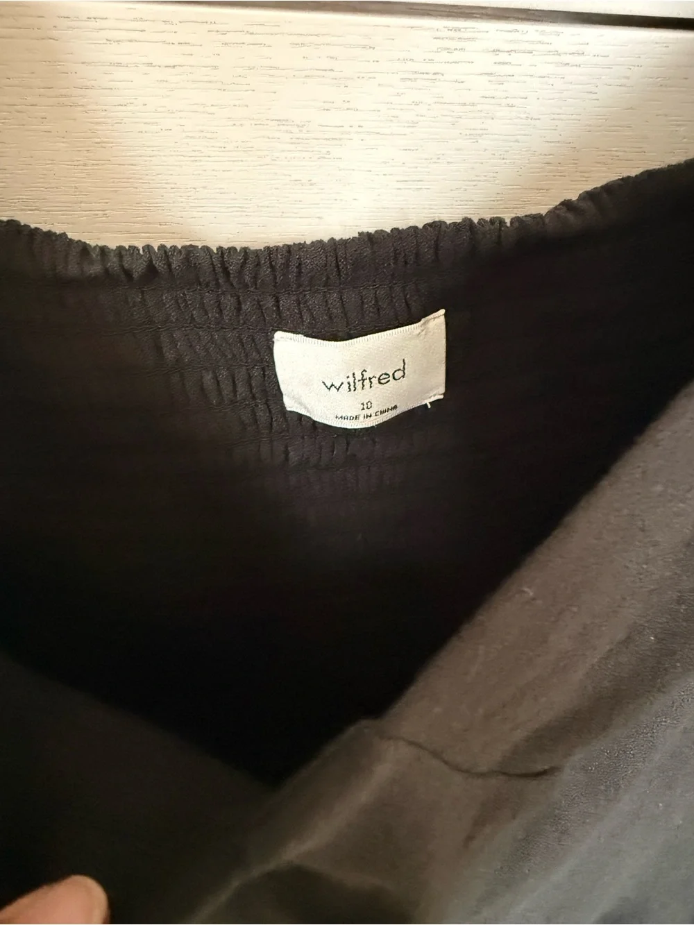 Wilfred Aritzia Novella Sweetheart Long Sleeve Dress - Picture 6 of 6